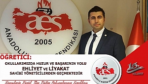 OKULLARIMIZDA HUZUR VE BAŞARININ YOLU EHLİYET VE LİYAKAT SAHİBİ YÖNETİCİLERDEN GEÇMEKTEDİR