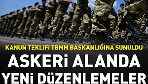 Askeri alanda düzenlemeler içeren kanun teklifi TBMM'de