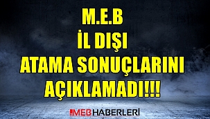 İl Dışı Atama Sonuçları Zamanında Açıklanmadı!
