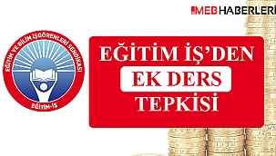 Eğitim İş'ten Ek Ders Tepkisi