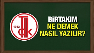 TDK sözlüğüne göre birtakım nasıl yazılır? Birtakım birleşik mi ayrı mı yazılır?